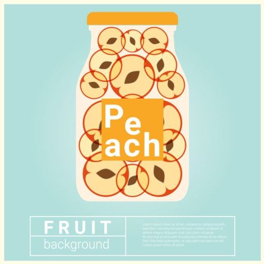 ピーチベクトルの背景を持つ水の果実のレシピ 背景 水 桃 果物 レシピ   