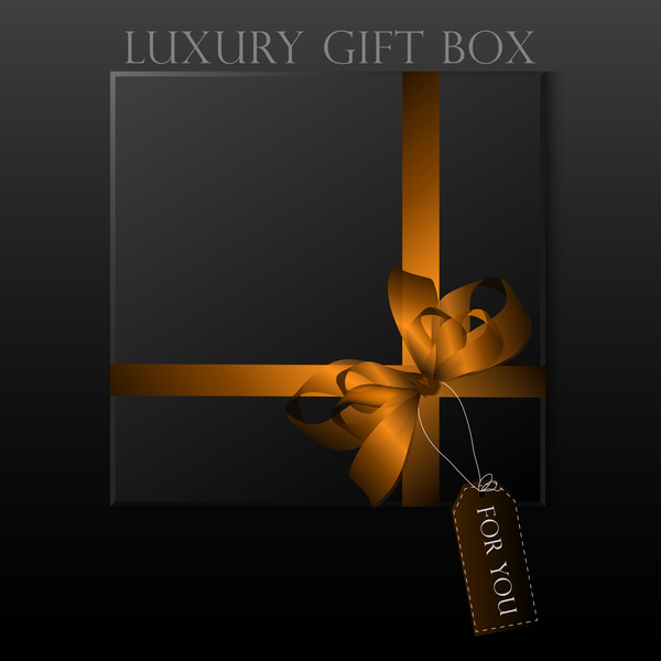 Luxus-quadratische Geschenkkarton Schablone Vektor 10 Quadrat Luxus Geschenk box   