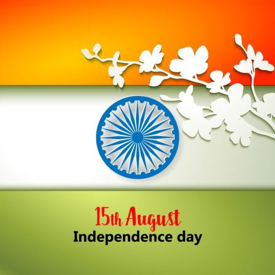 15ème autught indien jour de l’indépendance vecteur de fond 01 jour indien indépendance fond autught   