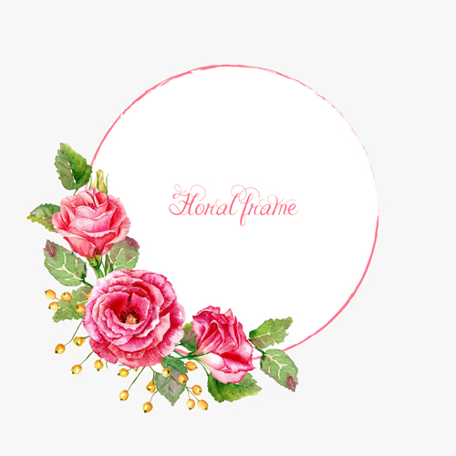 Schöne rosa Blumenvektorkunst Hintergrund 02 Schön Rosa Blume   