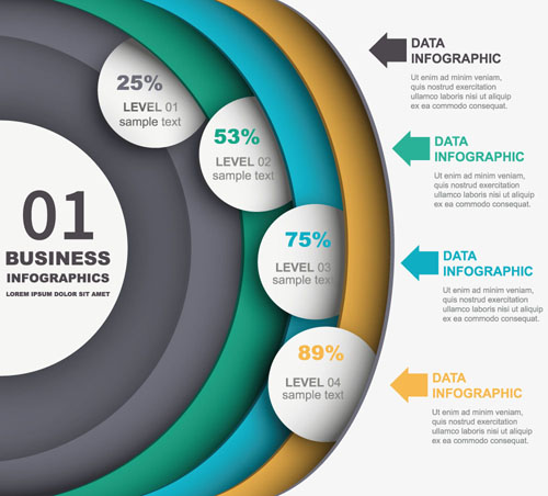 Business Infographic design créatif 3708 infographie design creative business   