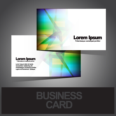 Visitenkarten abstrahiges Design-Vektor-Set 01 Visitenkarten business abstract   