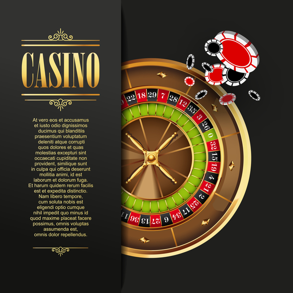 Casino-Elemente mit dunklem Hintergrundvektor 04 Elemente dark casino   