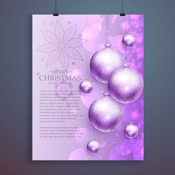 クリスマスフライヤーとカバーパンフレットデザインベクター02 表紙 パンフレット チラシ クリスマス   