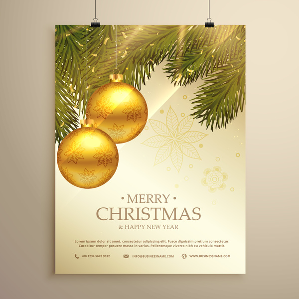 クリスマスフライヤーとカバーパンフレットデザインベクター12 表紙 パンフレット チラシ クリスマス   