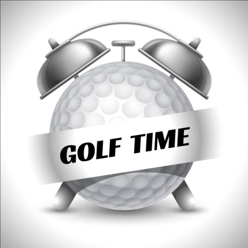 ゴルフベクター付き時計 時計 ゴルフ   