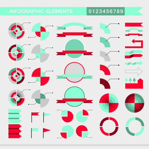 Kreatives infographisches Element Vektormaterial 02 Vektormaterial material Kreativ Infografik element   