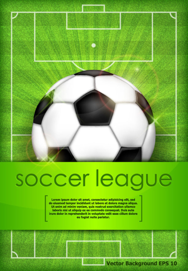 Fond créatif de vecteur de Ligue de soccer Soccer Ligue fond vectoriel fond Créatif   