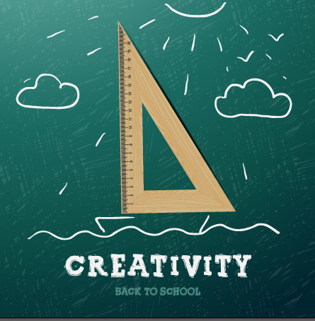 Créativité école Design vecteur fond 02 vecteur de fond école créativité   