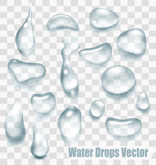 Cristal clair gouttes d’eau vecteur illustration 04 illustration Gouttes goutte d’eau eau cristal clair   