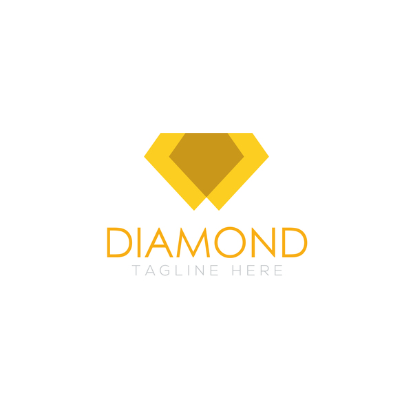 ダイヤモンドロゴデザインベクトルセット05 ロゴ ダイヤモンド   