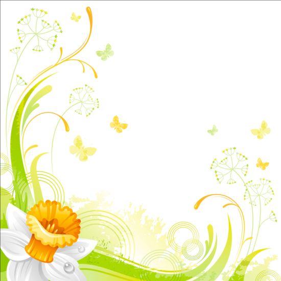 エレガントな花の背景イラストベクトル01 背景 フローラル エレガントな イラスト   