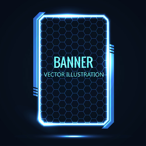 Futuristisches Bannerkonzept Vektor 04 Konzept futuristisch banner   