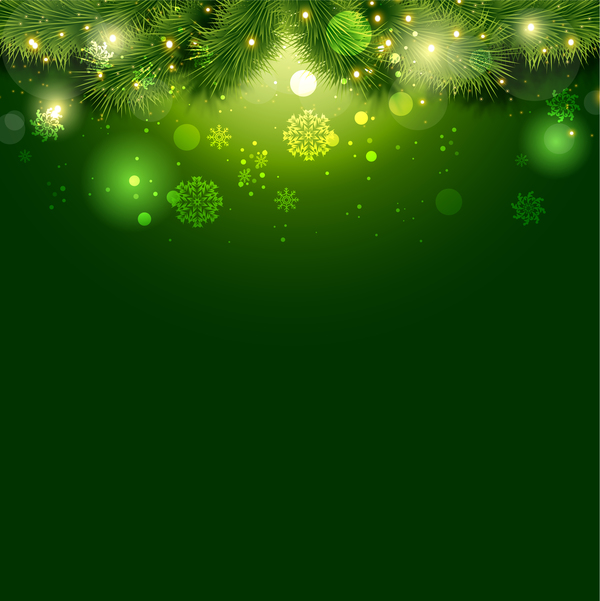 グリーンクリスマス背景デザインベクトル03 緑 クリスマス   