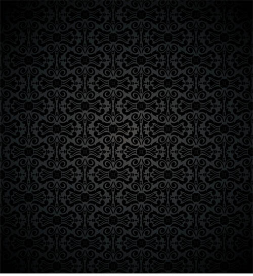 Dunkles Ziermuster-Vektormaterial ornamental Muster dark   