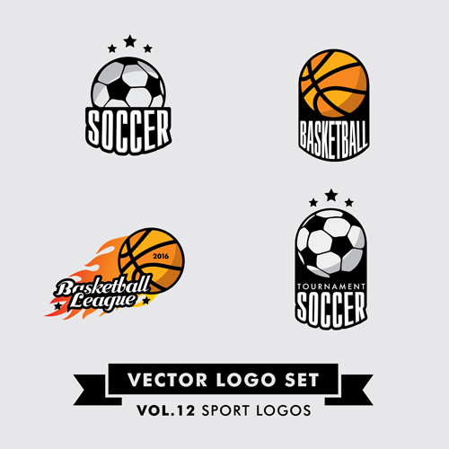 ベクトルスポーツロゴデザインセット05 ロゴ デザイン スポーツ   