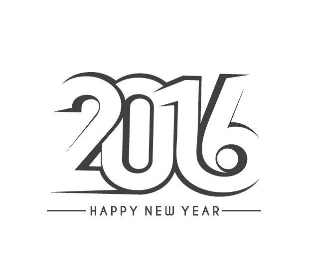 2016 Neujahr kreativ Hintergrund Design Vektor 40 Neues Kreativ Jahr Hintergrund design 2016   