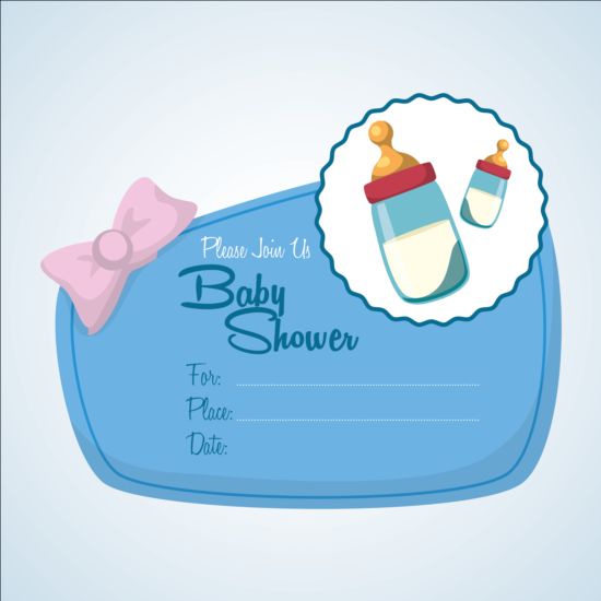 Bébé douche cartes simples vecteur ensemble 10 simple douche cartes Bébé   