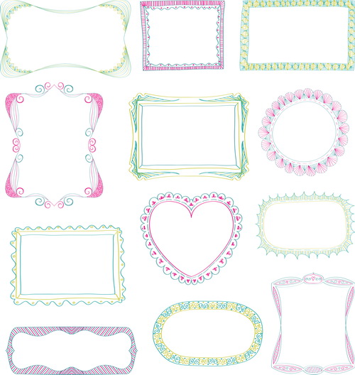 Cadres vierges Design Vector collection 02 collection cadres cadre blanc   