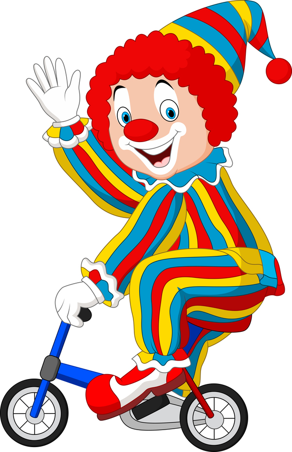 Cirque clown illustration vecteur ensemble 08 clown cirque   