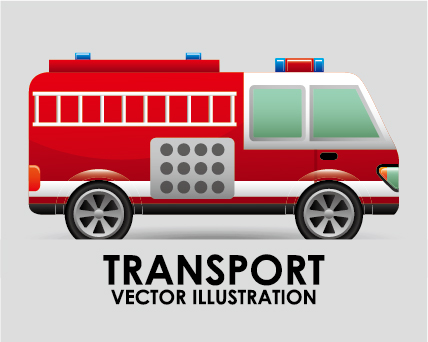 Collection de matériel vecteur de véhicule de transport 03 transport matériel collection   