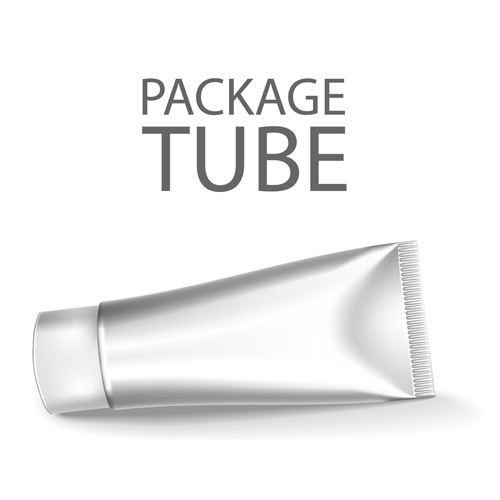 Emballages cosmétiques tube blanc vecteur 09 tube emballages cosmétiques blanc   