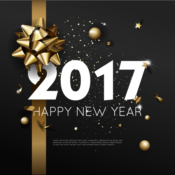 Dark styles Happy New Year 2017 affiche modèle vecteur 03 year styles poster new happy dark 2017   