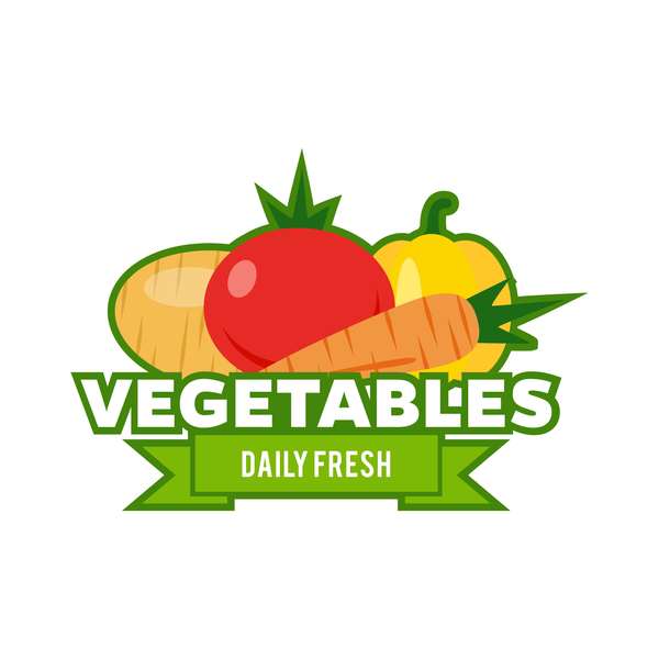Vecteur de conception de logo de légumes frais 06 logo légumes fresh   