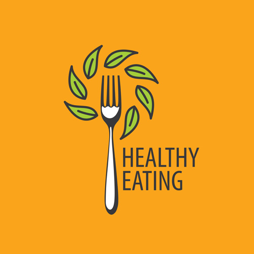 Alimentation saine logo design vector set 06 manger logo en bonne santé   