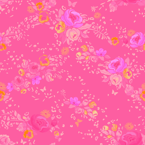 Rosa Blumenvektor nahtlos Muster 02 pink nahtlos Muster Blume   