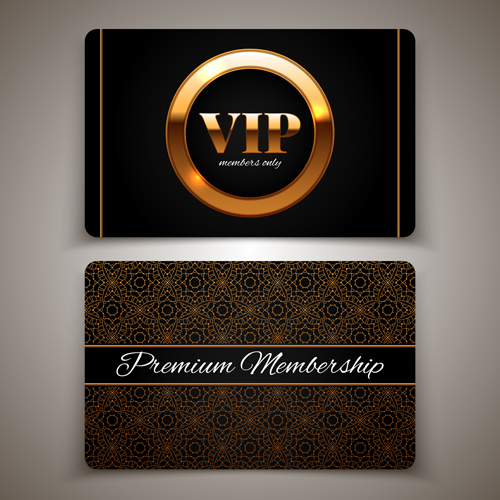 Visiteur cartes VIP de luxe vecteur 01 visiteur vip luxe cartes carte VIP   