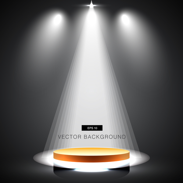 Weißes Scheinwerferlicht mit Studio-Hintergrundvektor 02 white studio spotlight   