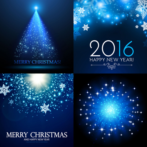 2016 weihnachtlicher Kunst-Hintergrundvektor Weihnachten Hintergrund Blau 2016   