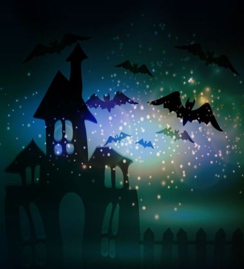 Kreative Halloween-Haunted House-Design-Vektor 08 Kreativ house haunted halloween   