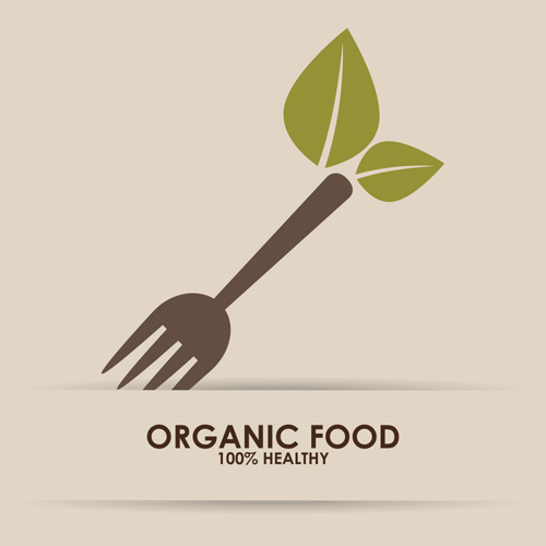Vecteur créatif de logo de nourriture organique 06 logo Créatif bio alimentaire   