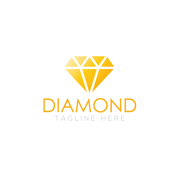 Diamant logo design vector set 04 logo Diamant   