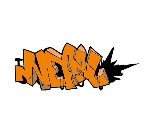 Lustiger Graffiti-Alphabet-Designvektor 24 Lustig graffiti alphabet   
