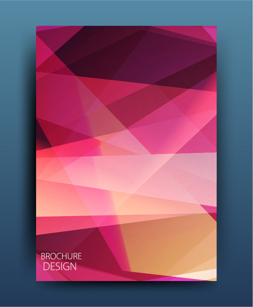 La brochure géométrique de polygone couvrent le design moderne 16 polygone moderne géométrique couverture brochure   