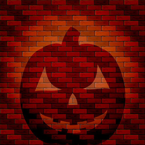 Halloween-Ziegelmauer Hintergrund Vektor 03 Ziegel Wand Hintergrund halloween   