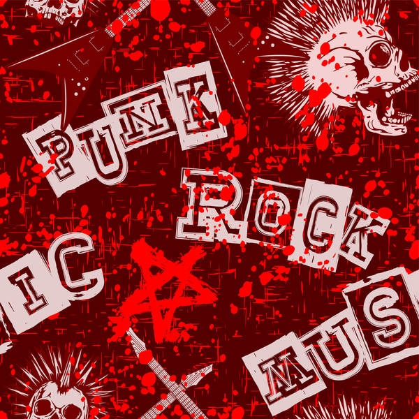 Punk-Rock mit Musik-Hintergrundvektor rock punk Musik   