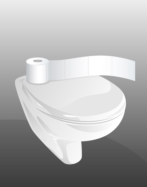 Éléments de conception de toilettes vectorielles ensemble 07 toilettes elements   