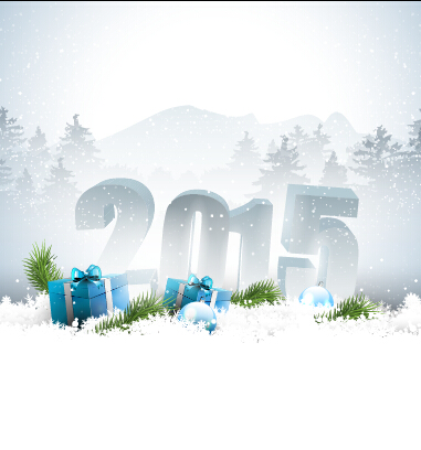 2015冬のクリスマスベクターの背景01 背景 冬 クリスマス 2015   