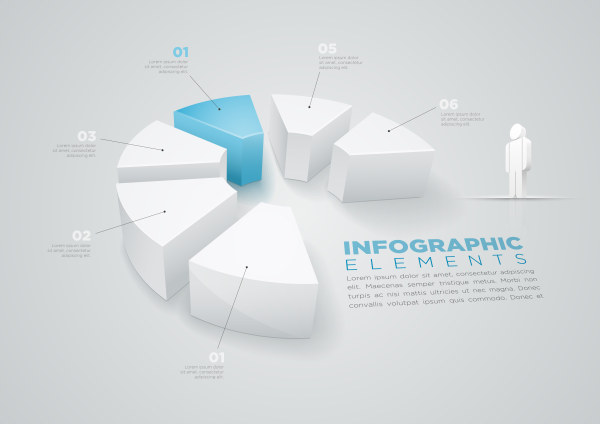 personnes 3D avec vecteur infographies d’affaires people infographies infographie business   
