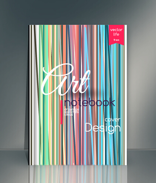 抽象的なスタイル botebook カバーデザインベクトル06 抽象的 スタイル カバー botebook   