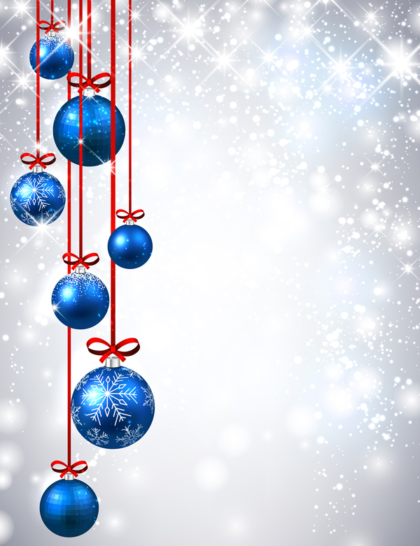 Blauer Weihnachtsball glänzender Hintergrundvektor Weihnachten shiny Blau ball   