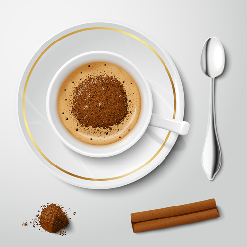 Cup von Kaffee-Design-Vektormaterial 01 Vektormaterial tasse material kaffee   