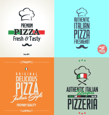 絶妙なピザのロゴデザインベクター素材03 絶妙な 素材 ロゴ ベクター素材 ピサ   