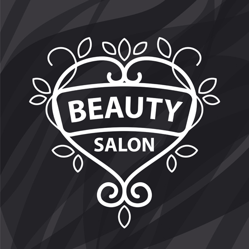 Floral mit Beauty-Salon-Logoss-Vektormaterial 02 Schönheitssalon salon logos floral   