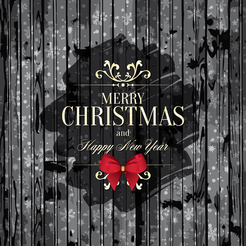 黒の木製の背景を持つ新年とクリスマスのラベル 木製 新年 ラベル クリスマス   