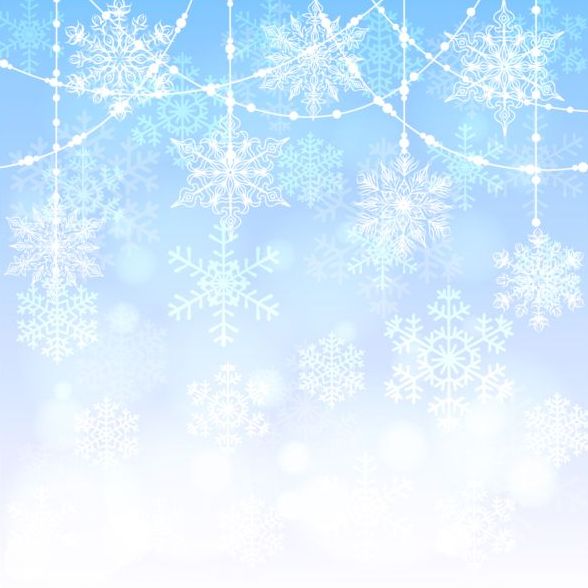 クリスマスベクターと輝く雪の背景 雪 輝く クリスマス   